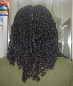 Kinky twist - protective hairstyle for transitioning hair