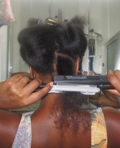 flat iron - Splitender on natural hair