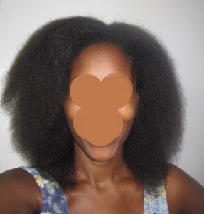 blow out - Splitender on natural hair