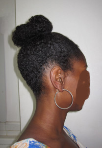 High Full Bun with no weave